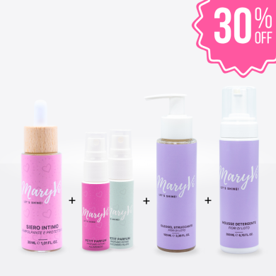 KIT 3 – Siero + Petit Parfum + 2° Petit Parfum + Oleogel Struccante + Mousse Detergente